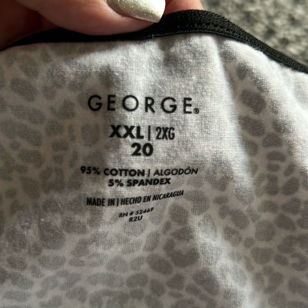 GEORGE 2 XXL Animal Print Sleep tops